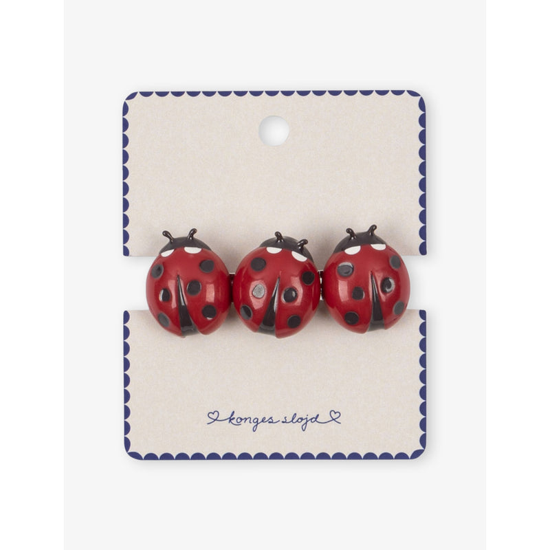 Konges Slojd triple ladybug hair clip - British product