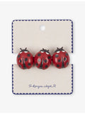 Konges Slojd triple ladybug hair clip - British product