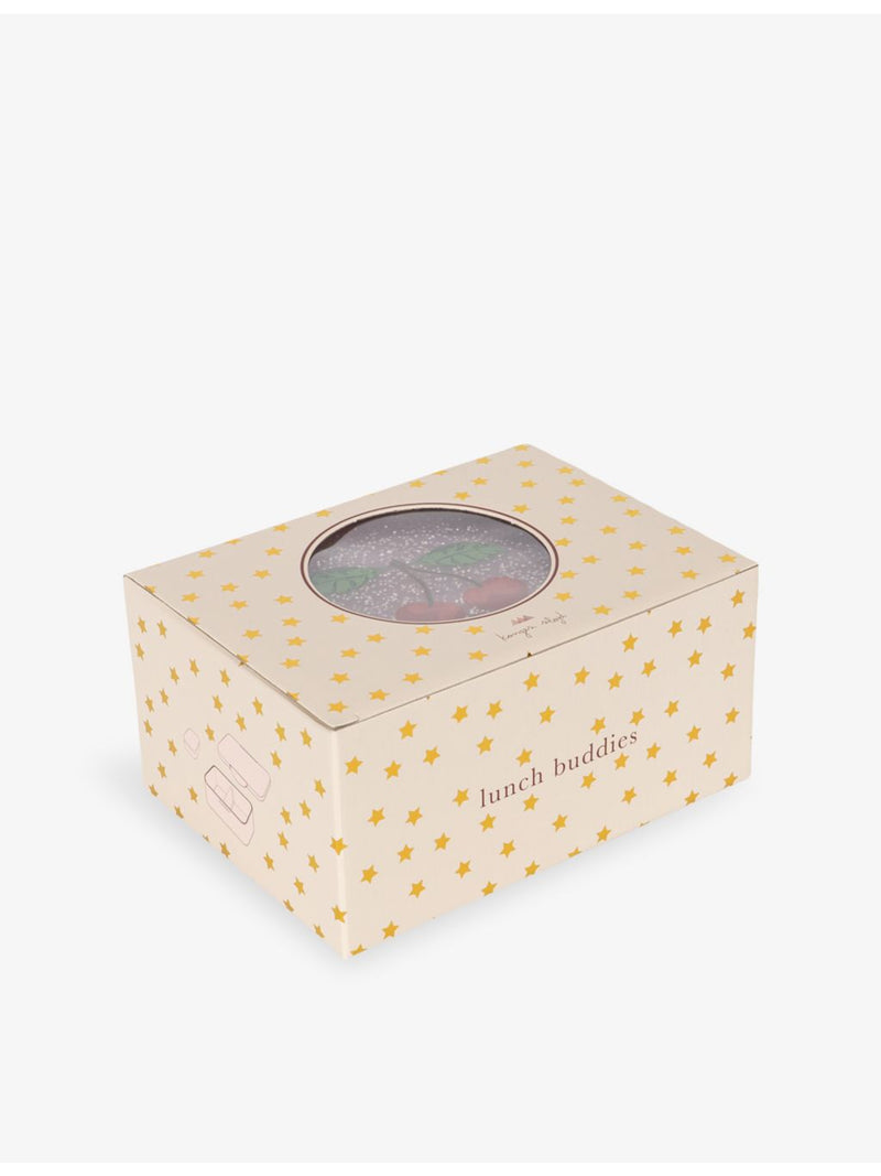 Konges Slojd cherry-print glitter lunch box - British product
