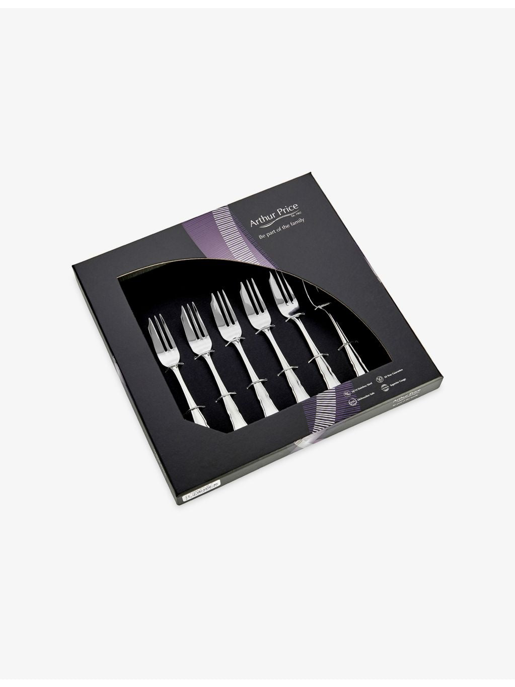 Arthur Price Dubarry 6-piece pastry fork set, UK version
