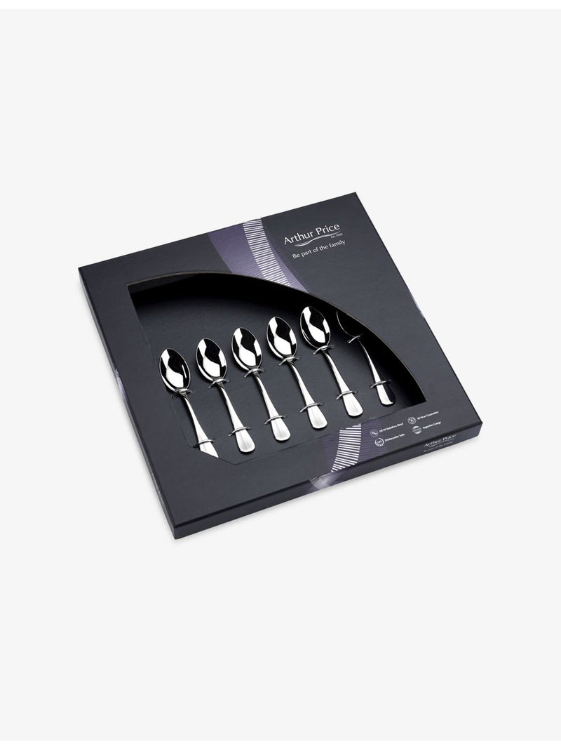 Arthur Price Baguette 6-piece coffee spoon set (British brand)