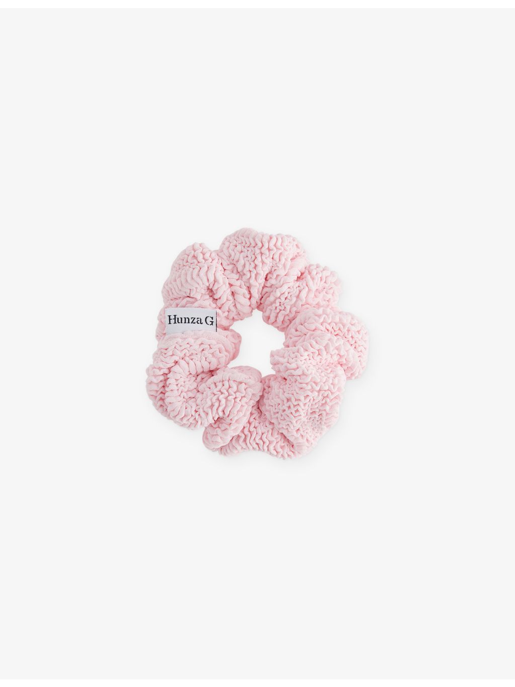 Hunza G seersucker stretch-woven scrunchie, UK version