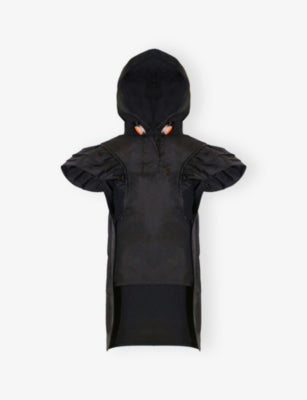 St. Pia Flutter hooded woven dog raincoat, imported from the UK