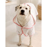 St Pia cotton dog bathrobe, imported from the UK