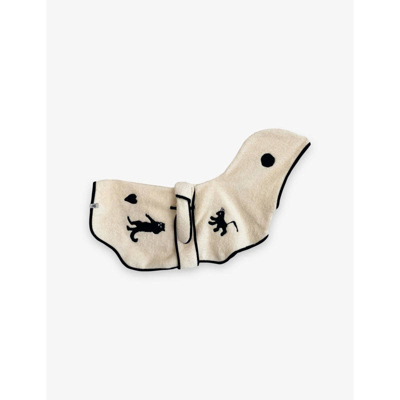 St. Pia hooded cotton dog bathrobe - British product