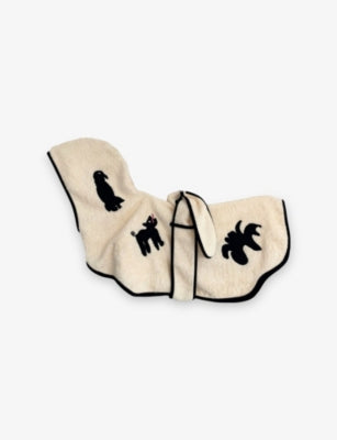 St. Pia hooded cotton dog bathrobe - British product