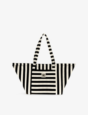 St Pia striped foldable tote and floor cushion, UK version