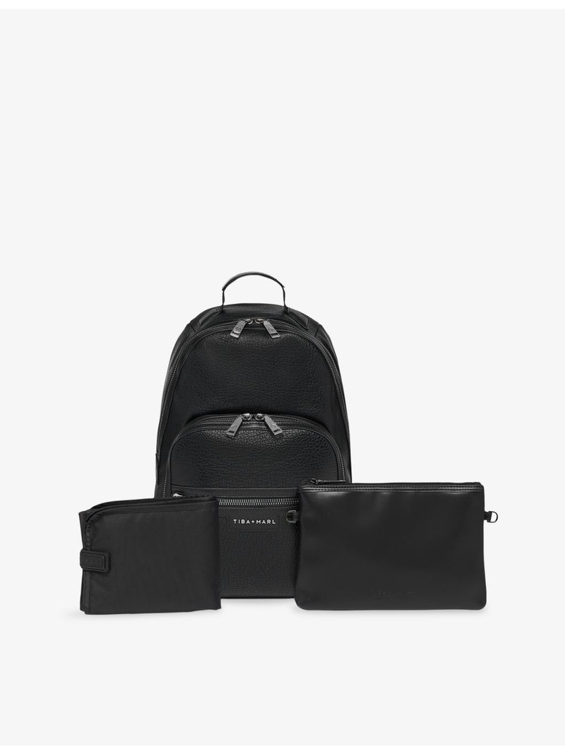 Tiba + Marl Elwood 2.0 woven changing backpack, imported from the UK