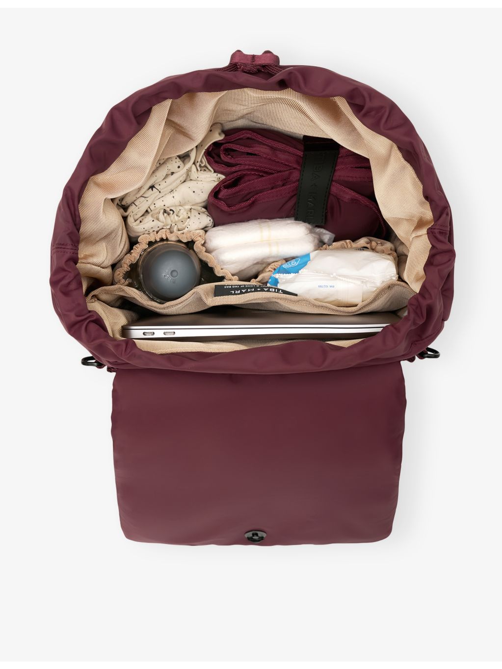 Tiba + Marl Alto woven changing backpack, UK version