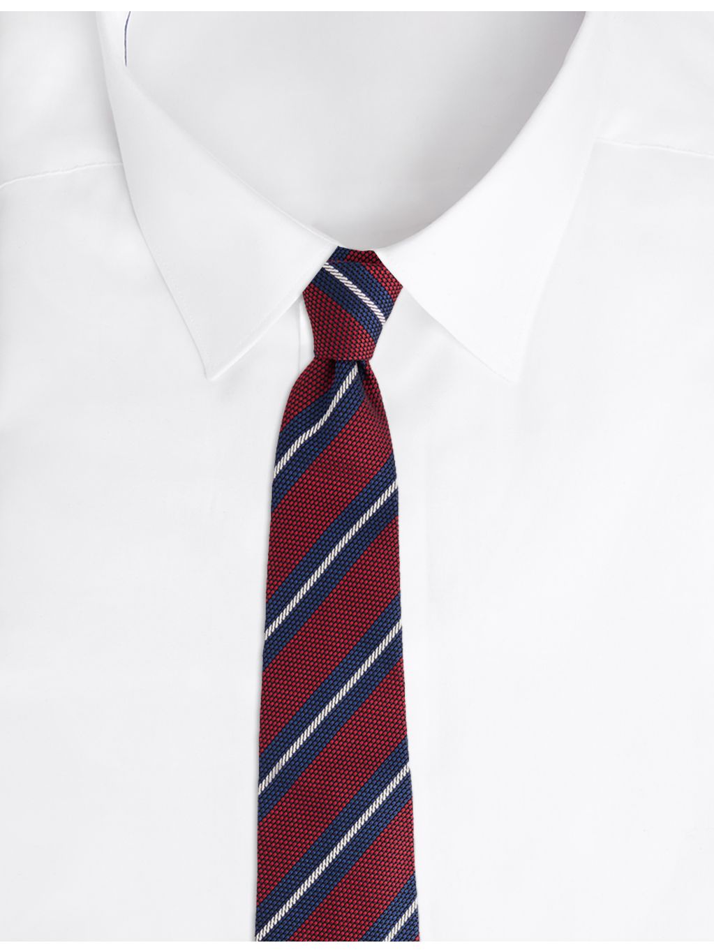 dunhill silk tie grenadine club striped 9.5cm - British product