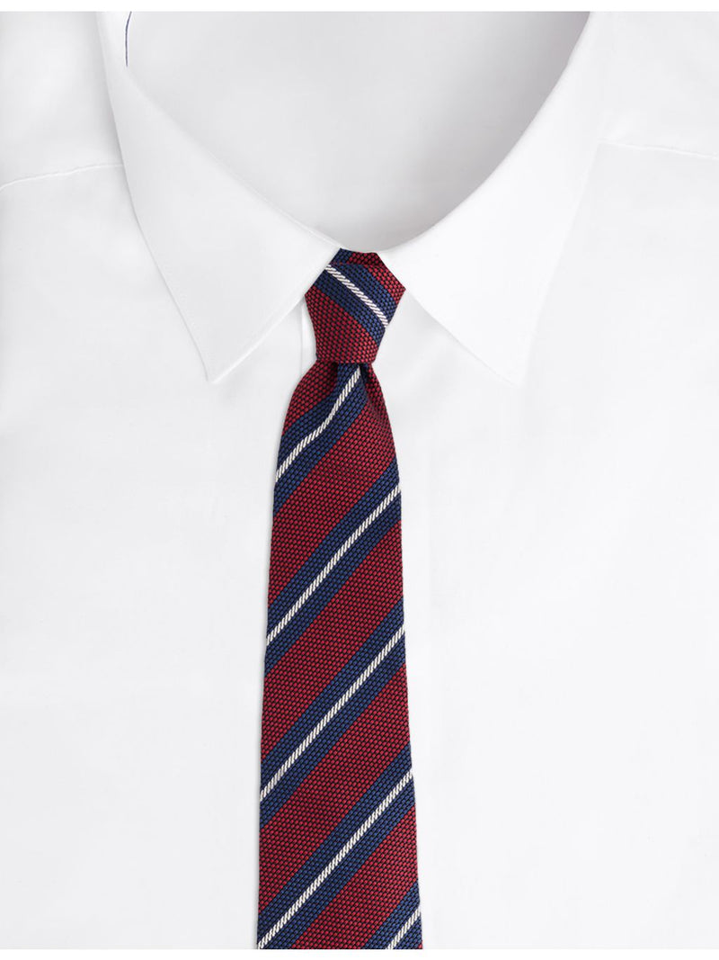 dunhill silk tie grenadine club striped 9.5cm - British product