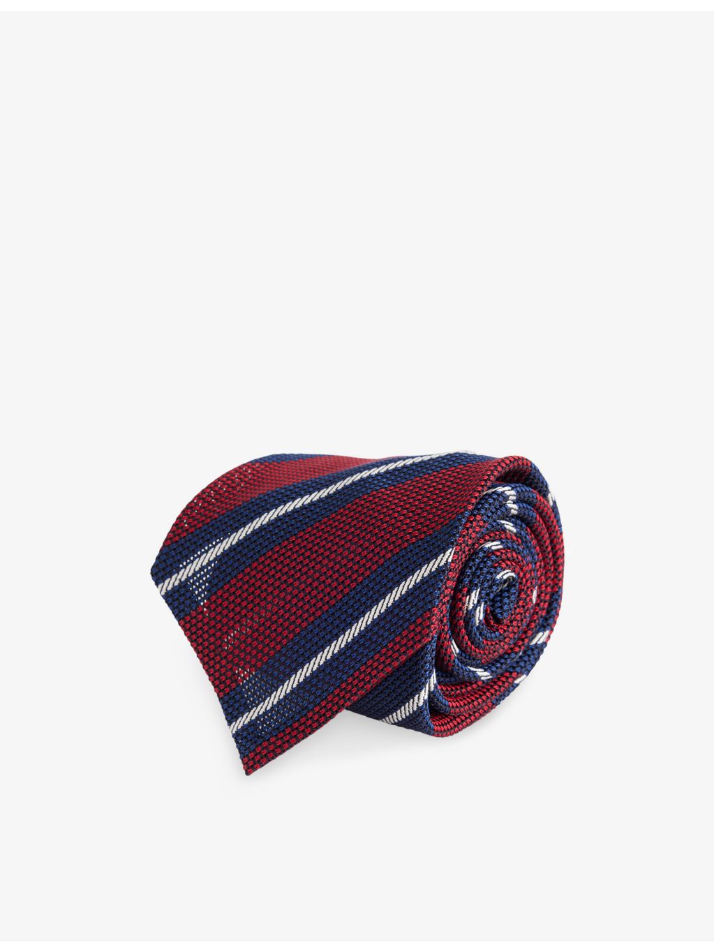 dunhill silk tie grenadine club striped 9.5cm - British product