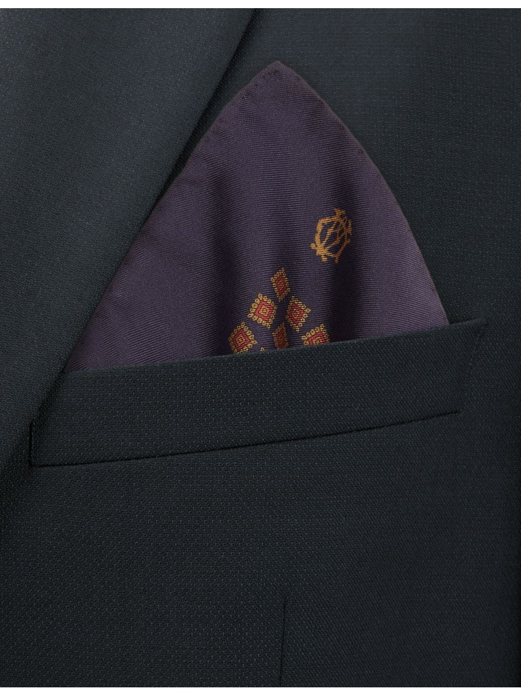 Dunhill silk pocket square floral pattern 30cm (British brand)