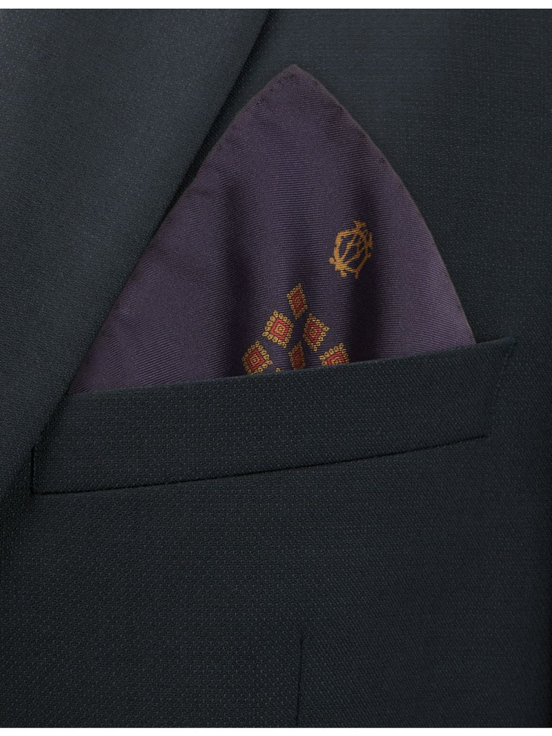 Dunhill silk pocket square floral pattern 30cm (British brand)