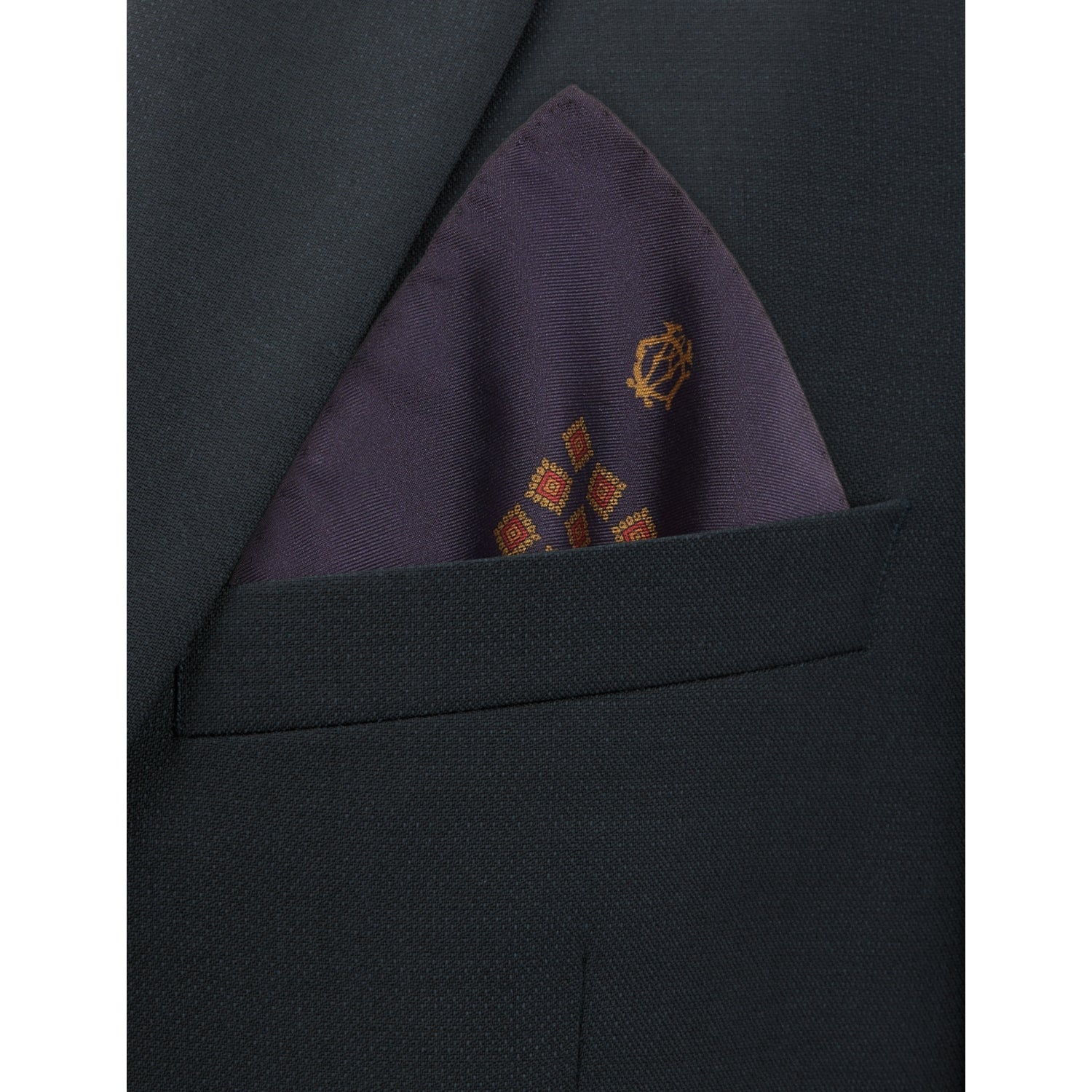 Dunhill silk pocket square floral pattern 30cm (British brand)