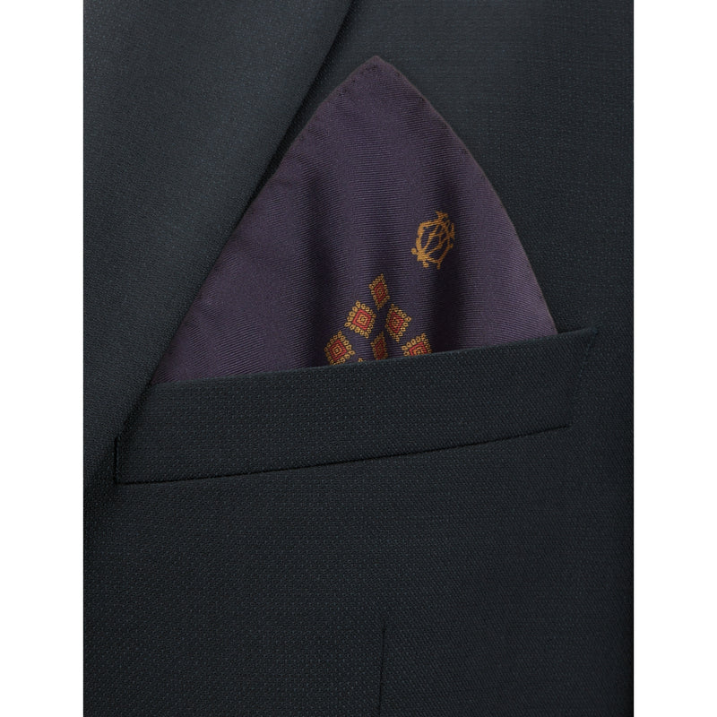 Dunhill silk pocket square floral pattern 30cm (British brand)