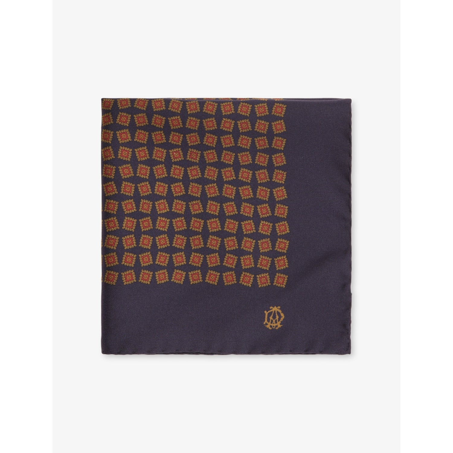 Dunhill silk pocket square floral pattern 30cm (British brand)