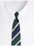 Dunhill Grenadine Club striped silk tie 9.5cm - British product