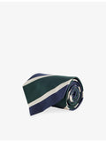 Dunhill Grenadine Club striped silk tie 9.5cm - British product