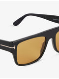 Tom Ford Cyrus rectangle-frame acetate sunglasses FT1337, imported from the UK