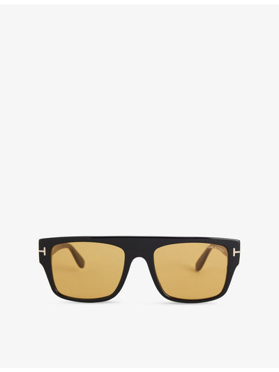 selfridges Tom Ford Cyrus Rectangle-Frame Acetate Sunglasses- Buy online at McGrocer