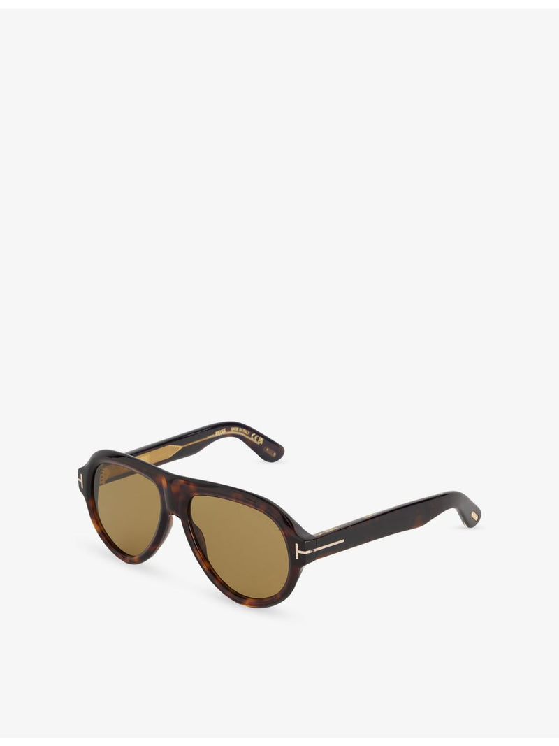 Tom Ford FT1225 pilot-frame acetate sunglasses - British product
