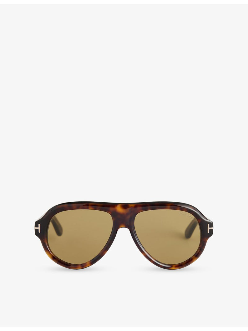 Tom Ford FT1225 pilot-frame acetate sunglasses - British product