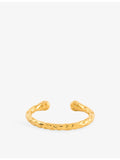 La Maison Couture Amadeus gold-plated brass cuff bracelet (British brand)