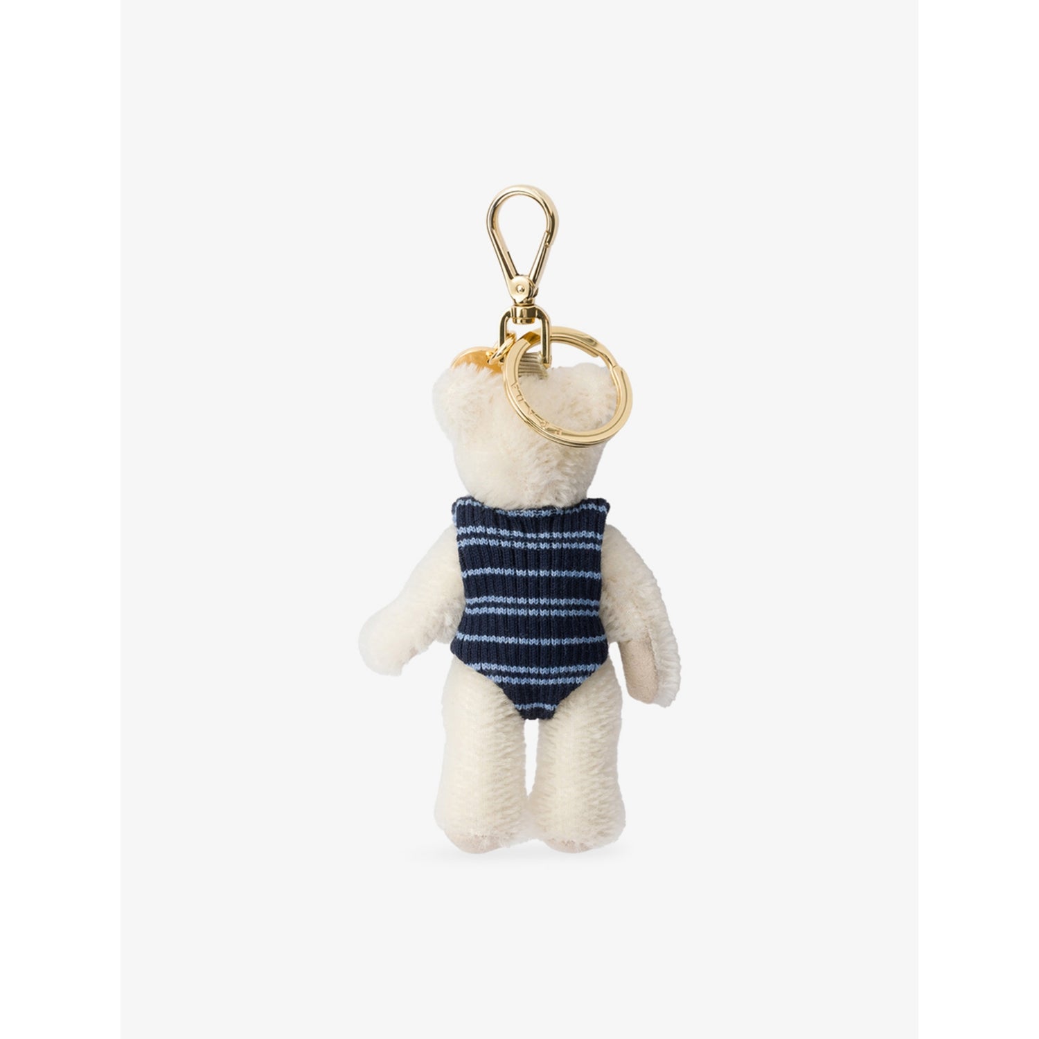 Prada teddy bear triangle-logo keyring charm 11cm - British product