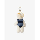 Prada teddy bear triangle-logo keyring charm 11cm - British product