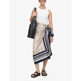 JOSEPH Nixie oversized silk scarf 90cm, imported from the UK