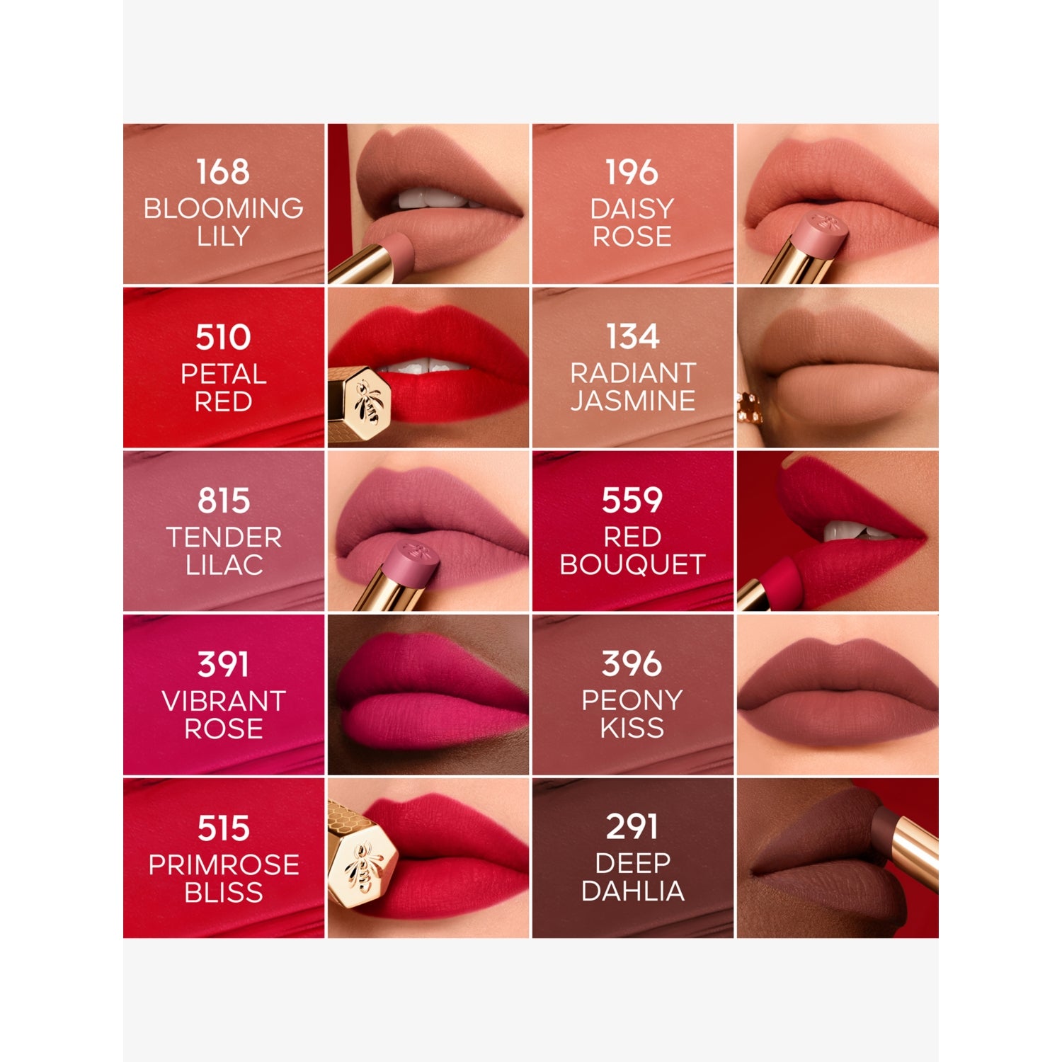 Guerlain KissKiss honey-infused intense lipstick 1.85g - British product