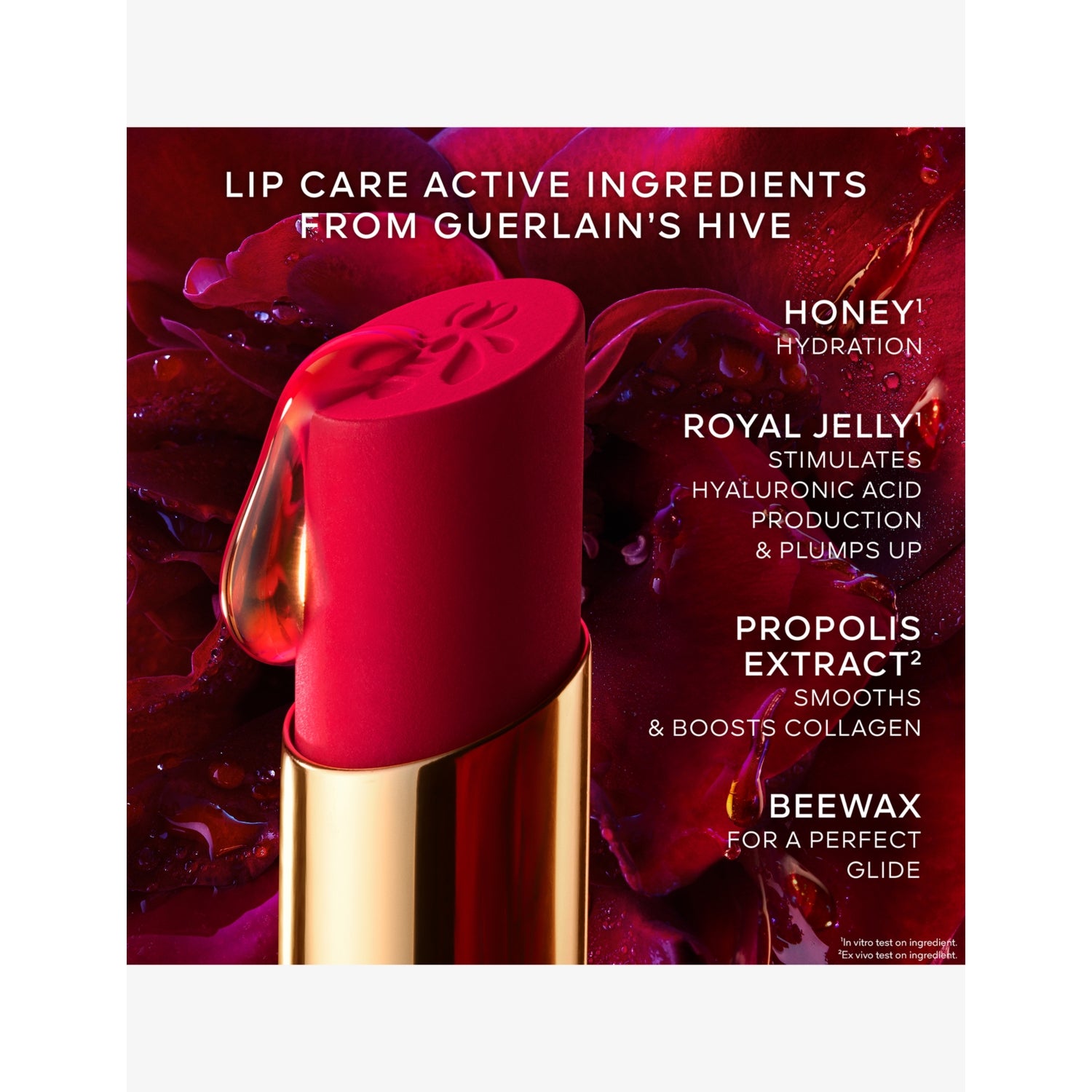 Guerlain KissKiss honey-infused intense lipstick 1.85g - British product