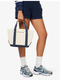 Sporty & Rich Serif Logo Mini canvas tote bag - British product