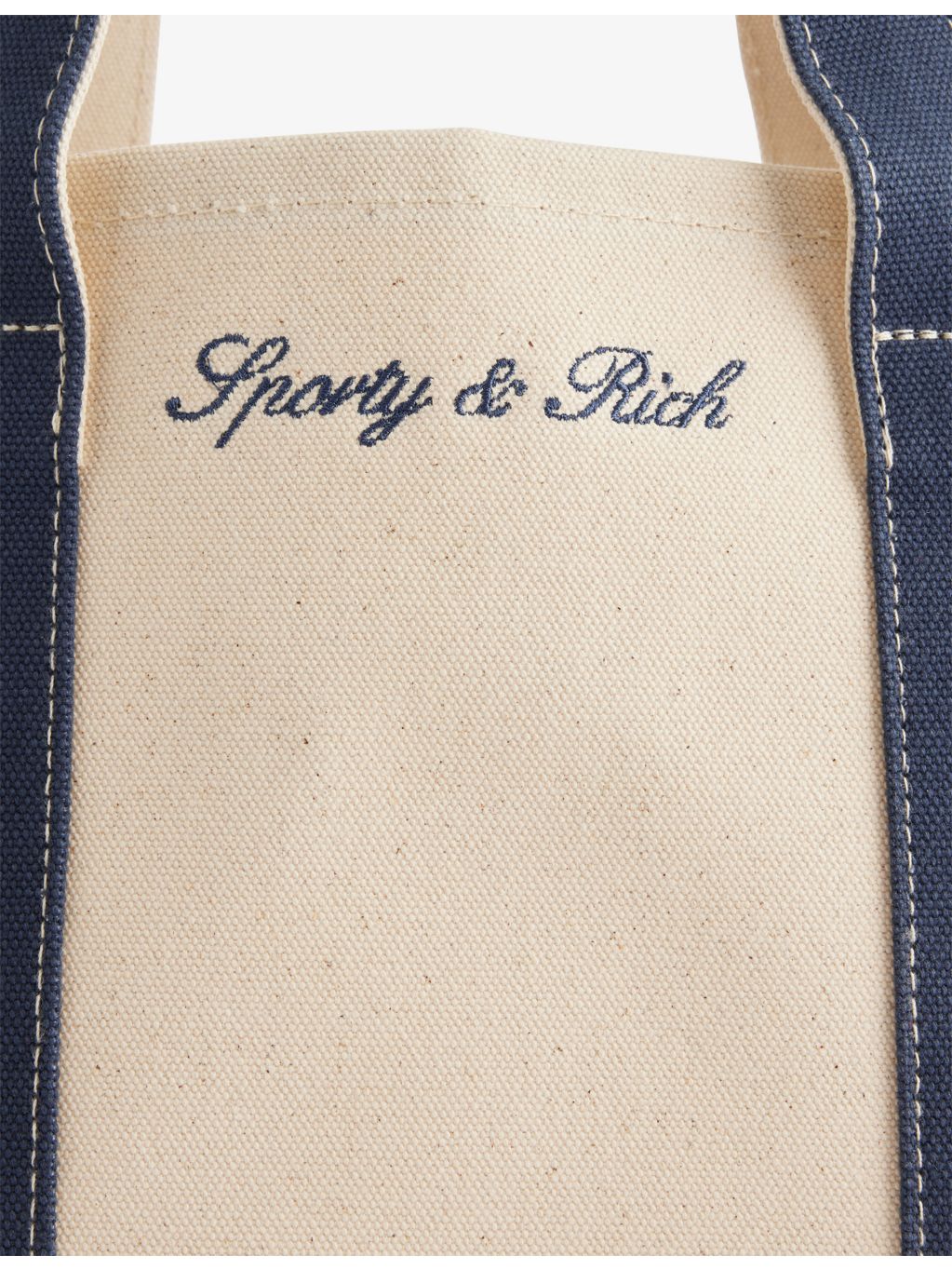 Sporty & Rich Serif Logo Mini canvas tote bag - British product