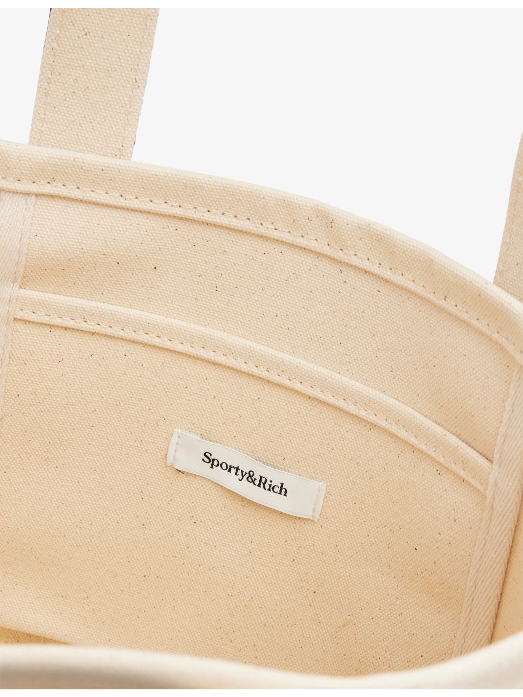 Sporty & Rich Serif Logo Mini canvas tote bag - British product