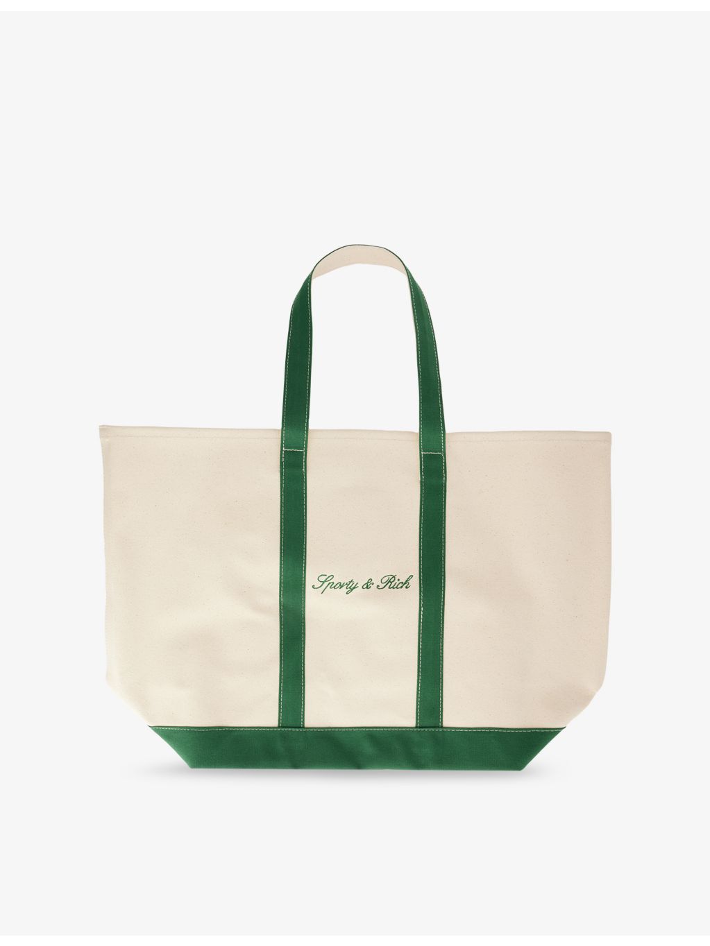 Sporty & Rich canvas tote bag with serif logo large - British product