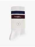 Sporty & Rich Serif Logo Rib-Knit socks, UK version