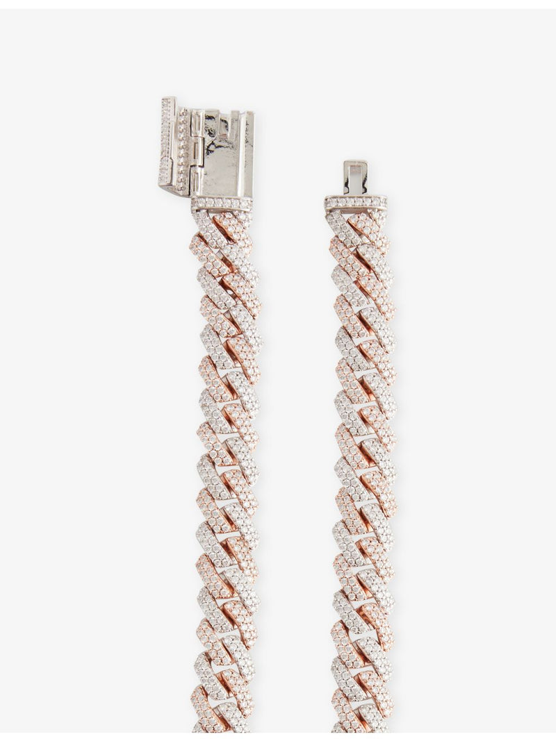 DARKAI rose gold plated sterling silver pavé necklace (British brand)