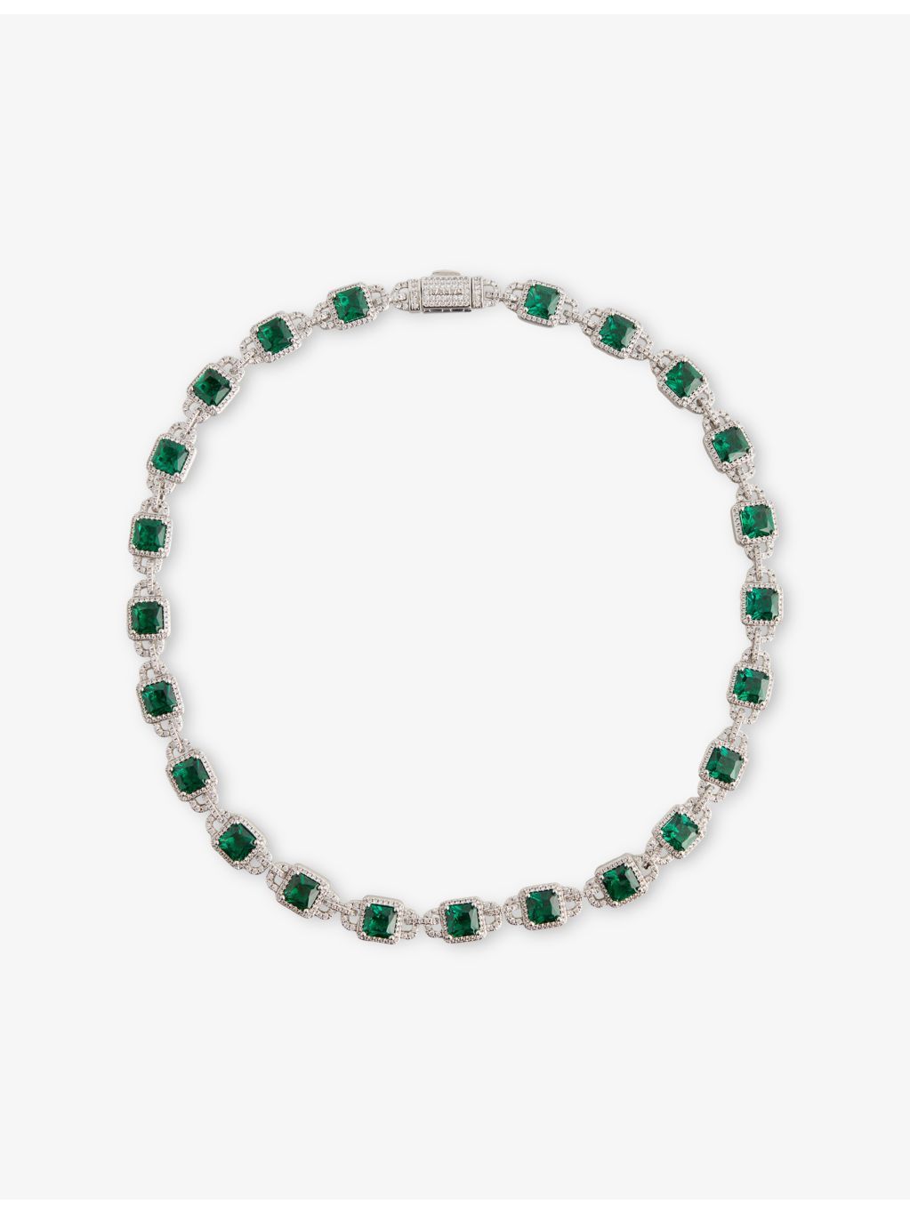 DARKAI emerald necklace with 45cm chain (British brand)