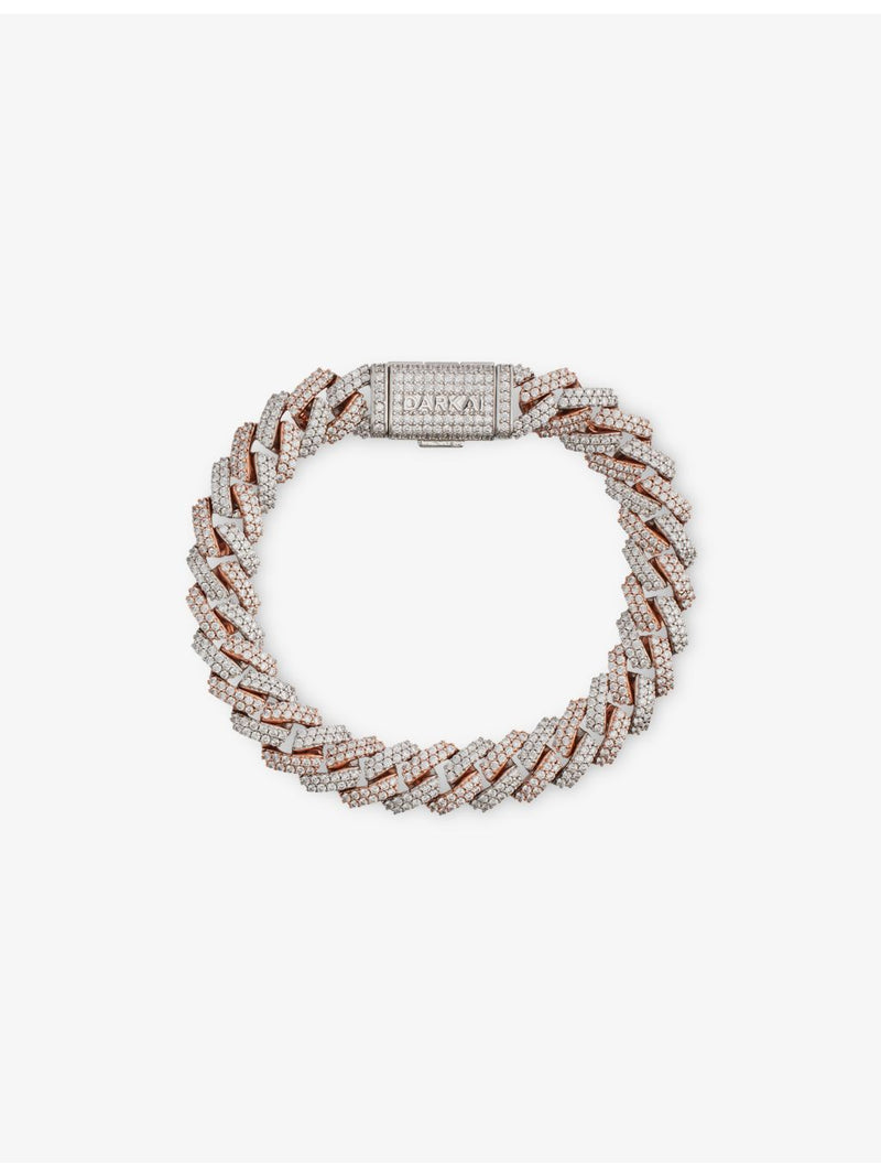 DARKAI mini prong pavé rose gold bracelet 7.5in - British product