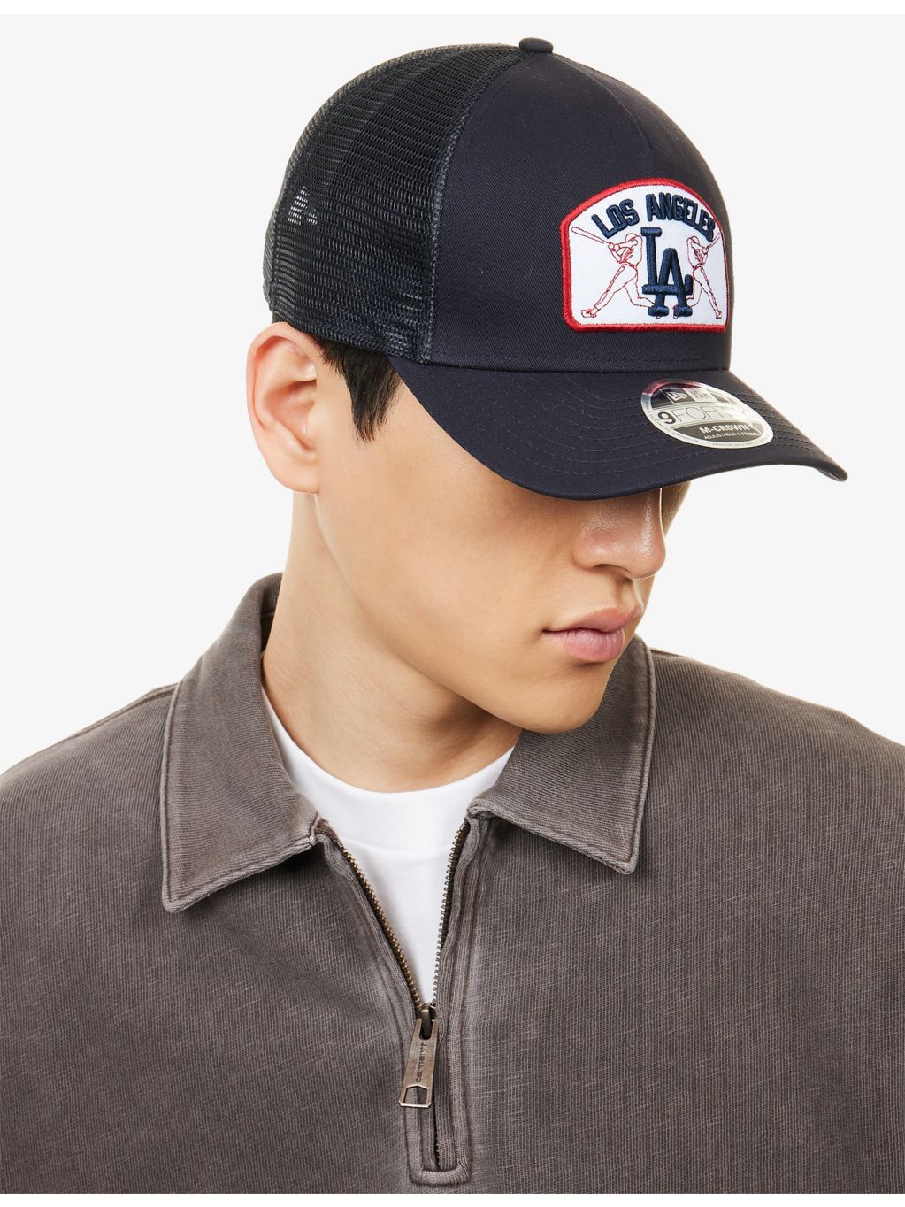 New Era 9FORTY LA Dodgers woven trucker cap (British brand)