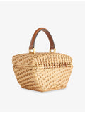 Cult Gaia Tyla Mini rattan top-handle bag - British product