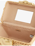 Cult Gaia Tyla Mini rattan top-handle bag - British product
