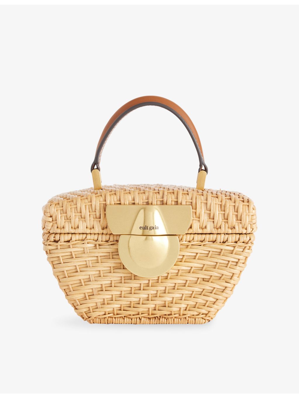 Cult Gaia Tyla Mini rattan top-handle bag - British product