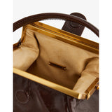 Cult Gaia fawn leather top-handle bag 20cm (British brand)
