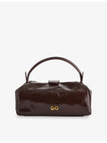 Cult Gaia fawn leather top-handle bag 20cm (British brand)