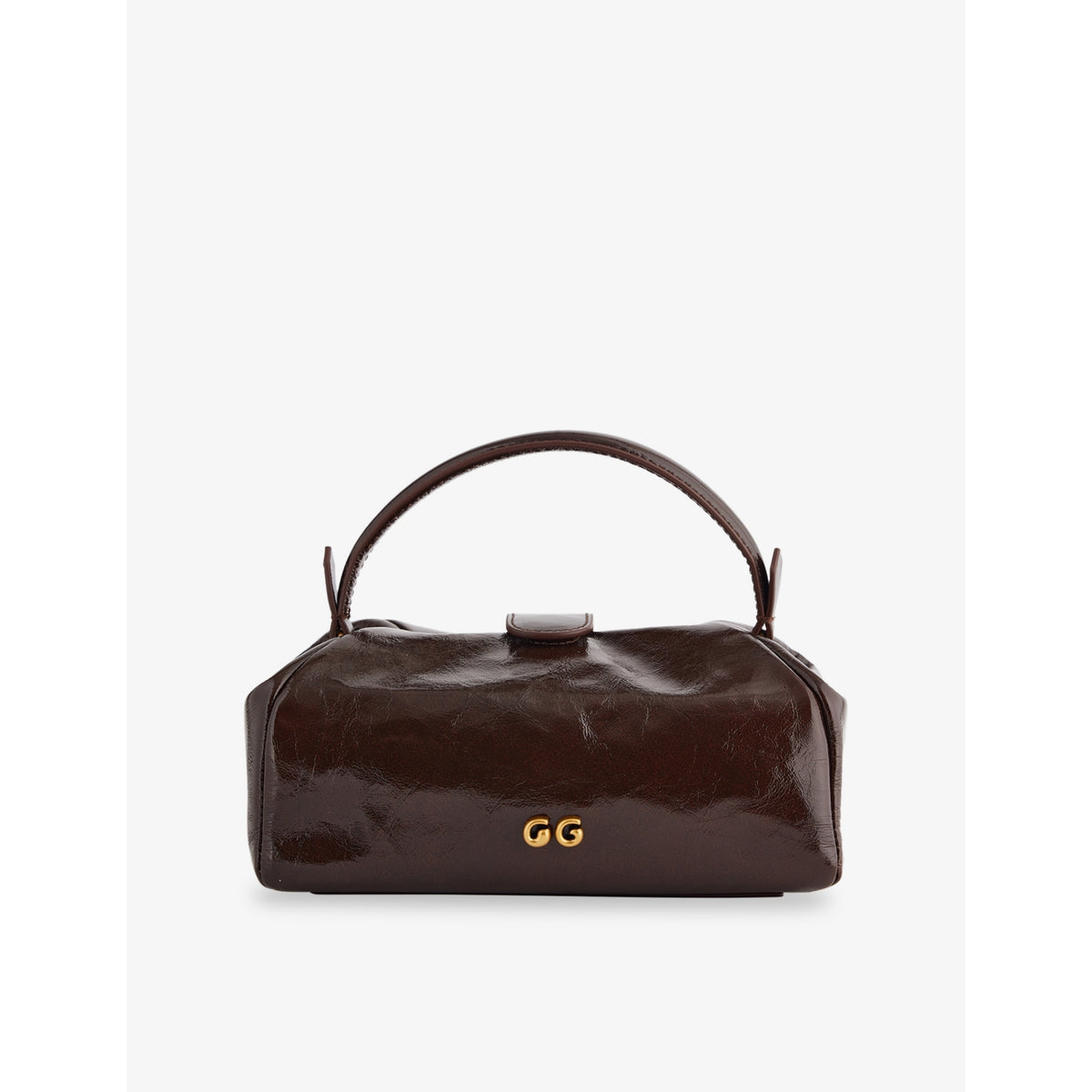 Cult Gaia fawn leather top-handle bag 20cm (British brand)