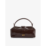 Cult Gaia fawn leather top-handle bag 20cm (British brand)