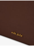 Cult Gaia Cosette satin shoulder bag with floral appliqué, UK version